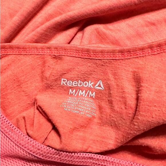 Reebok size Medium Coral and Pink Athletic Tank Top - Picture 4 of 5